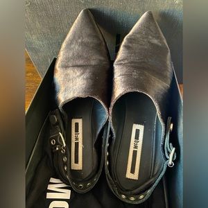 MCQ mule: black, women size US 6